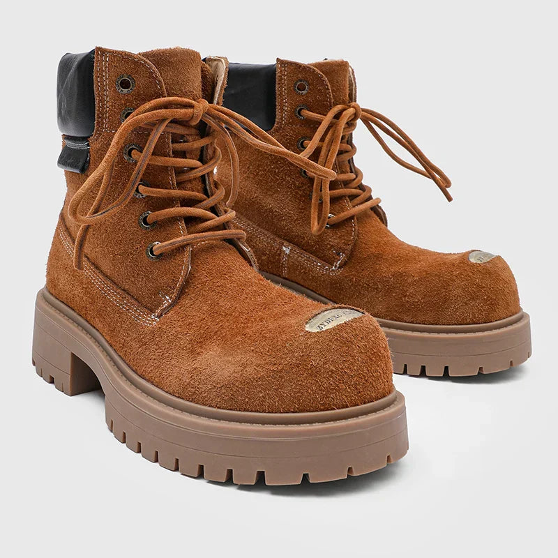 Mossy Green Anti-Slip Combat Boots