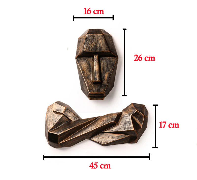 3D Modern Creative Character Wall Decor