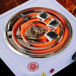 Portable Electric Hot Plate | Single Burner Coil Stove with Temperature Control for Cooking & Travel