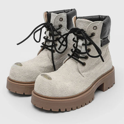 Mossy Green Anti-Slip Combat Boots