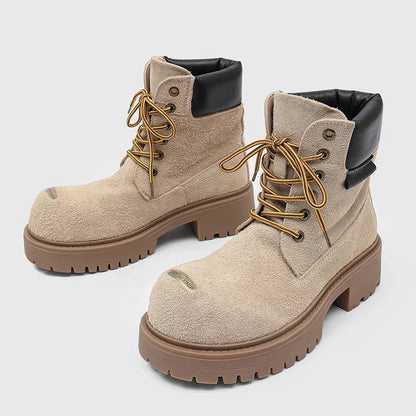Mossy Green Anti-Slip Combat Boots