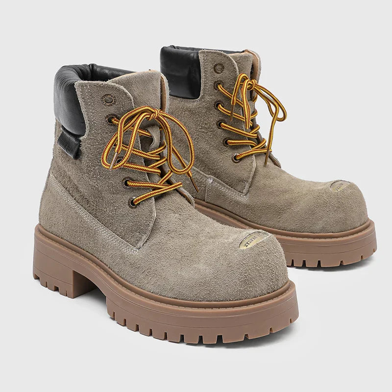 Mossy Green Anti-Slip Combat Boots