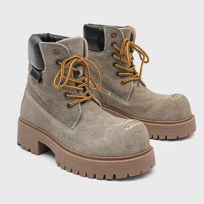 Mossy Green Anti-Slip Combat Boots