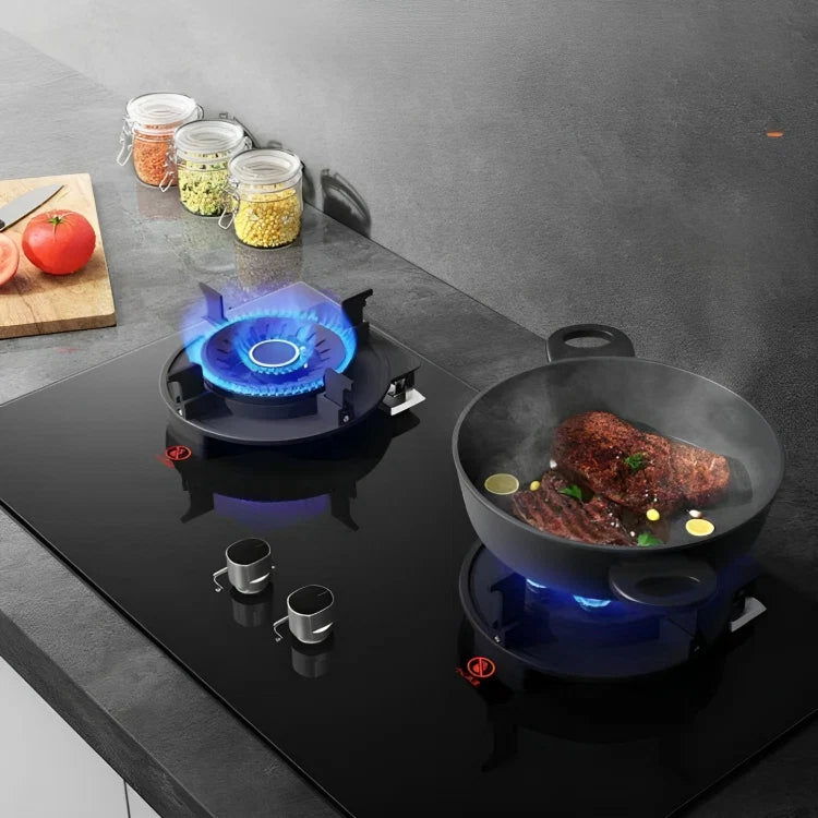 Combo of 2  Electric Liftable Double Induction Stove | Twin Pack Built-in 2 Burner Glass Hob with Auto Ignition