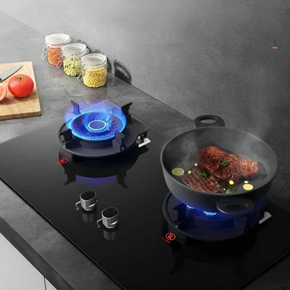 Combo of 2  Electric Liftable Double Induction Stove | Twin Pack Built-in 2 Burner Glass Hob with Auto Ignition