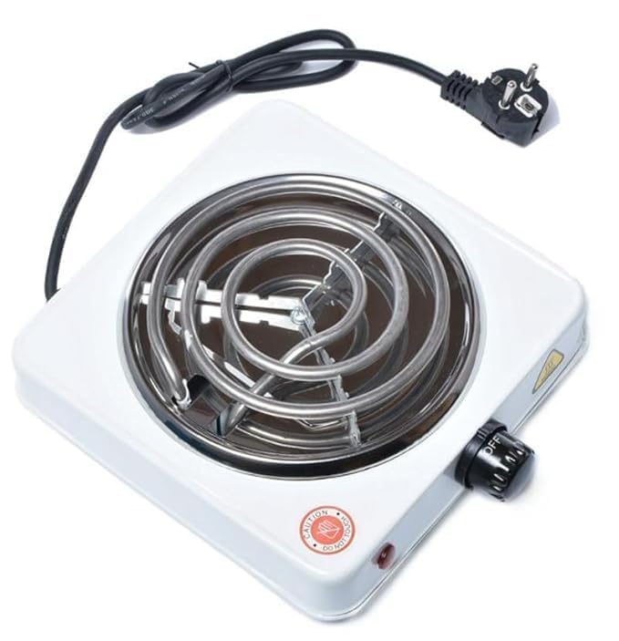 Portable Electric Hot Plate | Single Burner Coil Stove with Temperature Control for Cooking & Travel
