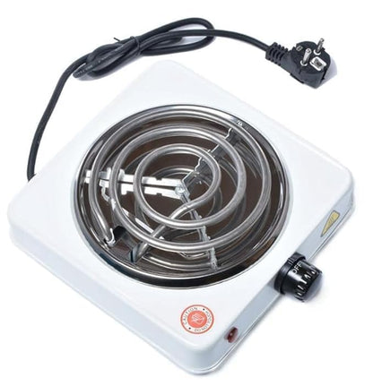 Portable Electric Hot Plate | Single Burner Coil Stove with Temperature Control for Cooking & Travel