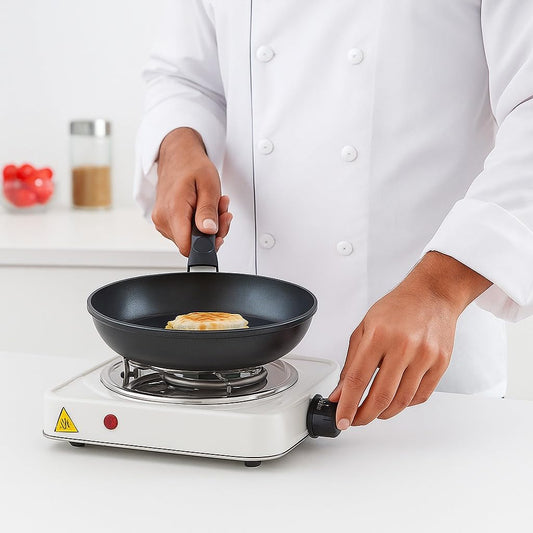 Portable Electric Hot Plate | Single Burner Coil Stove with Temperature Control for Cooking & Travel