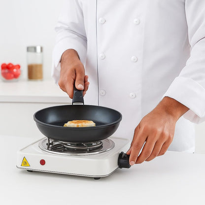 Portable Electric Hot Plate | Single Burner Coil Stove with Temperature Control for Cooking & Travel