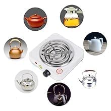 Portable Electric Hot Plate | Single Burner Coil Stove with Temperature Control for Cooking & Travel