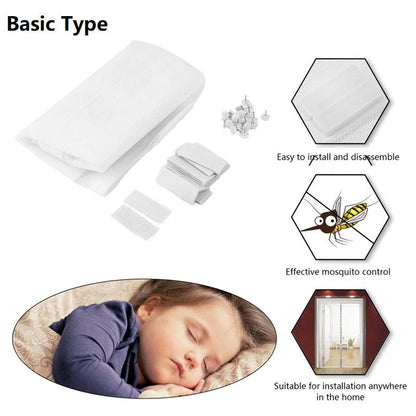 Hands-Free Automatic Closing Magnetic Mosquito Net