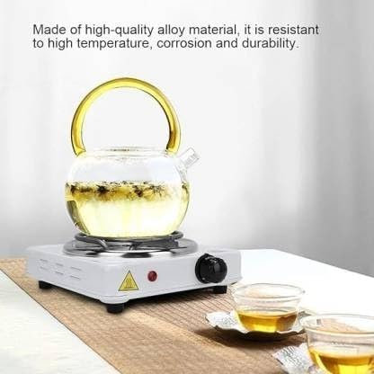 Portable Electric Hot Plate | Single Burner Coil Stove with Temperature Control for Cooking & Travel