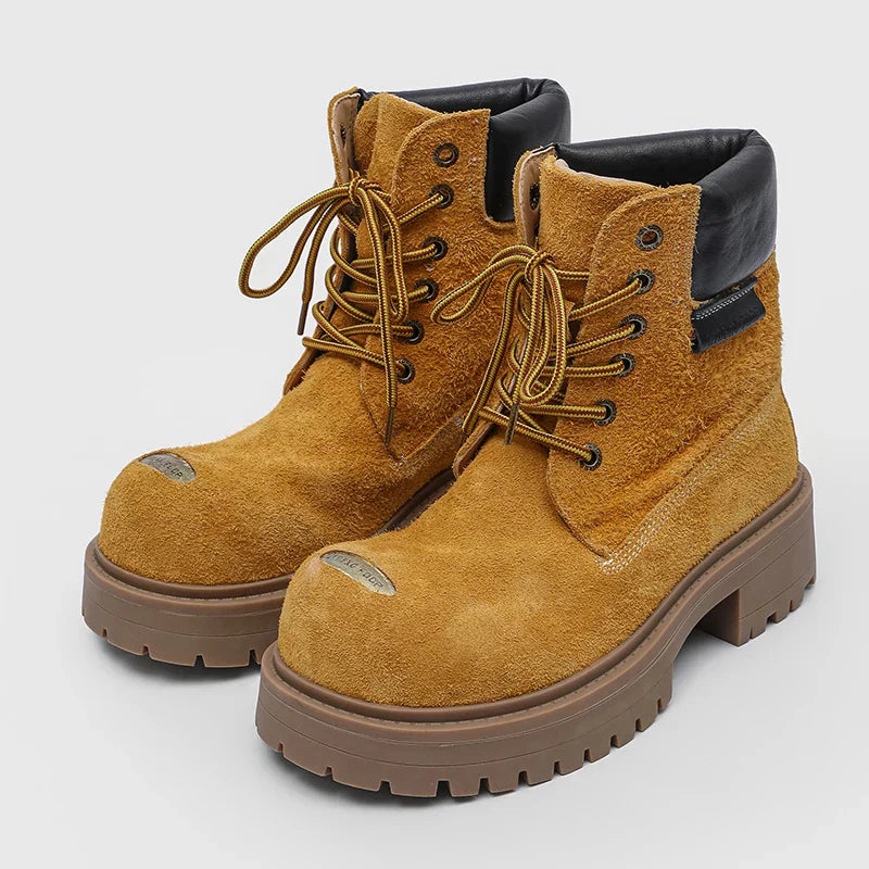 Mossy Green Anti-Slip Combat Boots