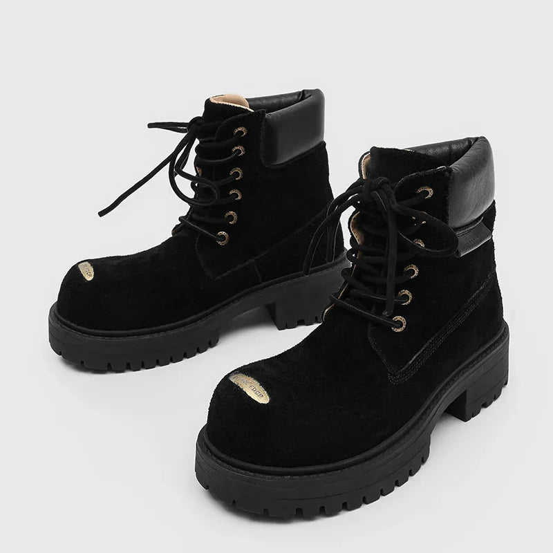 Mossy Green Anti-Slip Combat Boots