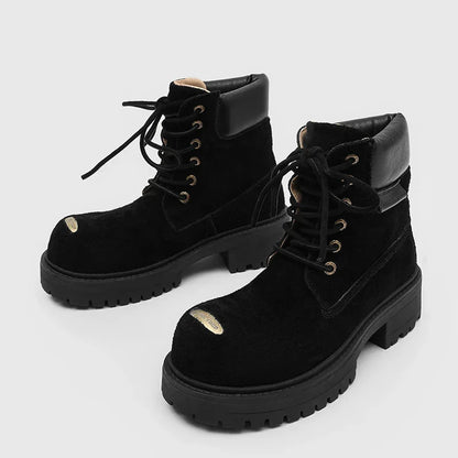 Mossy Green Anti-Slip Combat Boots