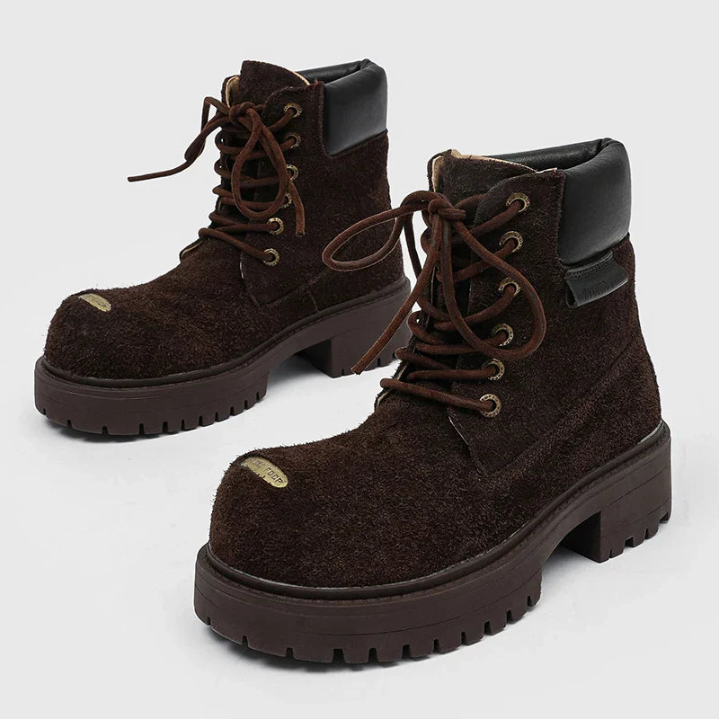 Mossy Green Anti-Slip Combat Boots